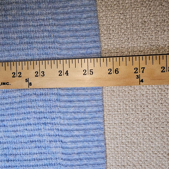 Ava & Viv Heathered Blue V-Neck Boxy Oversized Cozy Sweater Ribbed Knit XXL - Picture 5 of 7